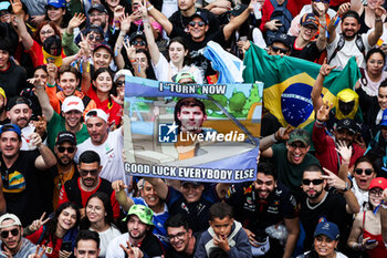 03/11/2024 - Fans showing a Verstappen banner during the Formula 1 Grande Premio de Sao Paulo 2024, 21th round of the 2024 Formula One World Championship from November 1 to 3, 2024 on the Interlagos Circuit, in Sao Paulo, Brazil - F1 - SAO PAULO GRAND PRIX 2024 - FORMULA 1 - MOTORI