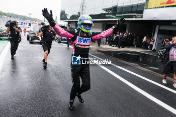 03/11/2024 - OCON Esteban (fra), Alpine F1 Team A524, portrait celebration during the Formula 1 Grande Premio de Sao Paulo 2024, 21th round of the 2024 Formula One World Championship from November 1 to 3, 2024 on the Interlagos Circuit, in Sao Paulo, Brazil - F1 - SAO PAULO GRAND PRIX 2024 - FORMULA 1 - MOTORI