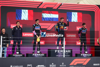 03/11/2024 - podium WACHE Pierre (fra), Technical Director of Red Bull Racing, OCON Esteban (fra), Alpine F1 Team A524, GASLY Pierre (fra), Alpine F1 Team A524, VERSTAPPEN Max (ned), Red Bull Racing RB20, portrait during the Formula 1 Grande Premio de Sao Paulo 2024, 21th round of the 2024 Formula One World Championship from November 1 to 3, 2024 on the Interlagos Circuit, in Sao Paulo, Brazil - F1 - SAO PAULO GRAND PRIX 2024 - FORMULA 1 - MOTORI