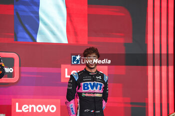 03/11/2024 - GASLY Pierre (fra), Alpine F1 Team A524, portrait podium during the Formula 1 Grande Premio de Sao Paulo 2024, 21th round of the 2024 Formula One World Championship from November 1 to 3, 2024 on the Interlagos Circuit, in Sao Paulo, Brazil - F1 - SAO PAULO GRAND PRIX 2024 - FORMULA 1 - MOTORI