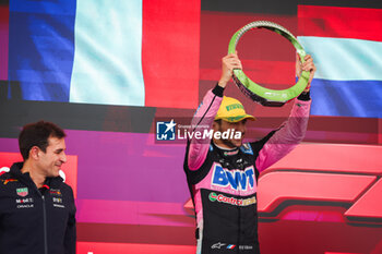 03/11/2024 - OCON Esteban (fra), Alpine F1 Team A524, portrait podium during the Formula 1 Grande Premio de Sao Paulo 2024, 21th round of the 2024 Formula One World Championship from November 1 to 3, 2024 on the Interlagos Circuit, in Sao Paulo, Brazil - F1 - SAO PAULO GRAND PRIX 2024 - FORMULA 1 - MOTORI