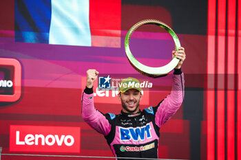 03/11/2024 - GASLY Pierre (fra), Alpine F1 Team A524, portrait podium during the Formula 1 Grande Premio de Sao Paulo 2024, 21th round of the 2024 Formula One World Championship from November 1 to 3, 2024 on the Interlagos Circuit, in Sao Paulo, Brazil - F1 - SAO PAULO GRAND PRIX 2024 - FORMULA 1 - MOTORI