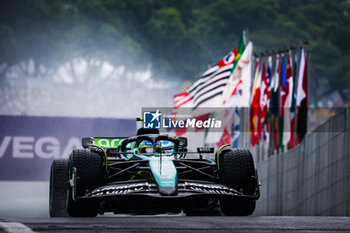 03/11/2024 - 14 ALONSO Fernando (spa), Aston Martin F1 Team AMR24, action during the Formula 1 Grande Premio de Sao Paulo 2024, 21th round of the 2024 Formula One World Championship from November 1 to 3, 2024 on the Interlagos Circuit, in Sao Paulo, Brazil - F1 - SAO PAULO GRAND PRIX 2024 - FORMULA 1 - MOTORI