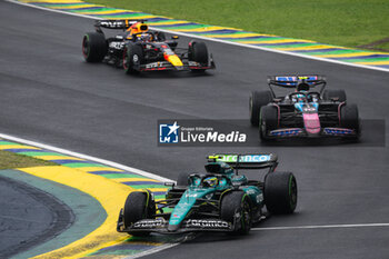 03/11/2024 - 14 ALONSO Fernando (spa), Aston Martin F1 Team AMR24, action during the Formula 1 Grande Premio de Sao Paulo 2024, 21th round of the 2024 Formula One World Championship from November 1 to 3, 2024 on the Interlagos Circuit, in Sao Paulo, Brazil - F1 - SAO PAULO GRAND PRIX 2024 - FORMULA 1 - MOTORI