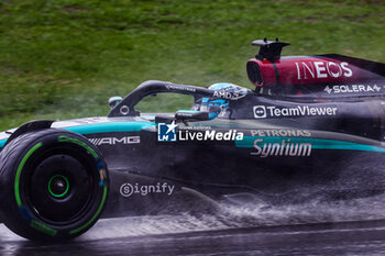 03/11/2024 - 63 RUSSELL George (gbr), Mercedes AMG F1 Team W15, action during the Formula 1 Grande Premio de Sao Paulo 2024, 21th round of the 2024 Formula One World Championship from November 1 to 3, 2024 on the Interlagos Circuit, in Sao Paulo, Brazil - F1 - SAO PAULO GRAND PRIX 2024 - FORMULA 1 - MOTORI