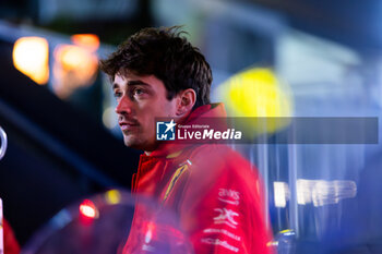 21/11/2024 - LECLERC Charles (mco), Scuderia Ferrari SF-24, portrait during the Formula 1 Heineken Silver Las Vegas Grand Prix 2024, 22th round of the 2024 Formula One World Championship from November 21 to 23, 2024 on the Las Vegas Strip Circuit, in Las Vegas, United States of America - F1 - LAS VEGAS GRAND PRIX 2024 - FORMULA 1 - MOTORI