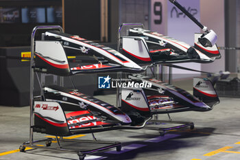 21/11/2024 - Haas F1 Team VF-24 Ferrari, details front wing during the Formula 1 Heineken Silver Las Vegas Grand Prix 2024, 22th round of the 2024 Formula One World Championship from November 21 to 23, 2024 on the Las Vegas Strip Circuit, in Las Vegas, United States of America - F1 - LAS VEGAS GRAND PRIX 2024 - FORMULA 1 - MOTORI