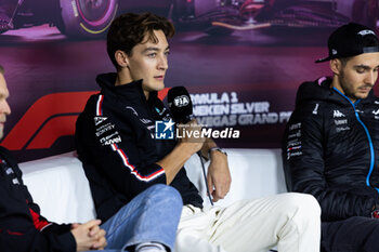 21/11/2024 - RUSSELL George (gbr), Mercedes AMG F1 Team W15, portrait during the Formula 1 Heineken Silver Las Vegas Grand Prix 2024, 22th round of the 2024 Formula One World Championship from November 21 to 23, 2024 on the Las Vegas Strip Circuit, in Las Vegas, United States of America - F1 - LAS VEGAS GRAND PRIX 2024 - FORMULA 1 - MOTORI