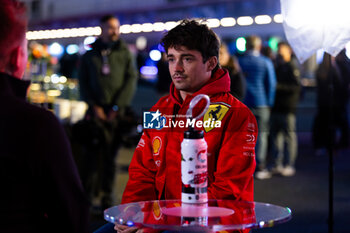 21/11/2024 - LECLERC Charles (mco), Scuderia Ferrari SF-24, portrait during the Formula 1 Heineken Silver Las Vegas Grand Prix 2024, 22th round of the 2024 Formula One World Championship from November 21 to 23, 2024 on the Las Vegas Strip Circuit, in Las Vegas, United States of America - F1 - LAS VEGAS GRAND PRIX 2024 - FORMULA 1 - MOTORI