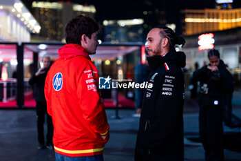 21/11/2024 - HAMILTON Lewis (gbr), Mercedes AMG F1 Team W15, portrait LECLERC Charles (mco), Scuderia Ferrari SF-24, portrait during the Formula 1 Heineken Silver Las Vegas Grand Prix 2024, 22th round of the 2024 Formula One World Championship from November 21 to 23, 2024 on the Las Vegas Strip Circuit, in Las Vegas, United States of America - F1 - LAS VEGAS GRAND PRIX 2024 - FORMULA 1 - MOTORI