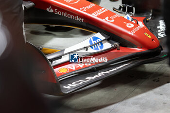 2024-11-22 - Scuderia Ferrari front wing during the Formula 1 Heineken Silver Las Vegas Grand Prix 2024, 22th round of the 2024 Formula One World Championship from November 21 to 23, 2024 on the Las Vegas Strip Circuit, in Las Vegas, United States of America - F1 - LAS VEGAS GRAND PRIX 2024 - FORMULA 1 - MOTORS