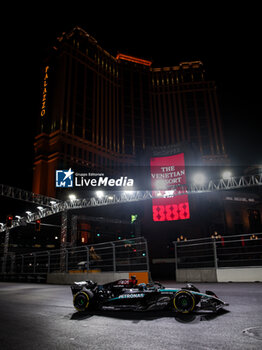 2024-11-22 - 63 RUSSELL George (gbr), Mercedes AMG F1 Team W15, action during the Formula 1 Heineken Silver Las Vegas Grand Prix 2024, 22th round of the 2024 Formula One World Championship from November 21 to 23, 2024 on the Las Vegas Strip Circuit, in Las Vegas, United States of America - F1 - LAS VEGAS GRAND PRIX 2024 - FORMULA 1 - MOTORS