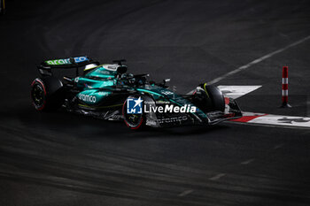 2024-11-22 - 18 STROLL Lance (can), Aston Martin F1 Team AMR24, action during the Formula 1 Heineken Silver Las Vegas Grand Prix 2024, 22th round of the 2024 Formula One World Championship from November 21 to 23, 2024 on the Las Vegas Strip Circuit, in Las Vegas, United States of America - F1 - LAS VEGAS GRAND PRIX 2024 - FORMULA 1 - MOTORS