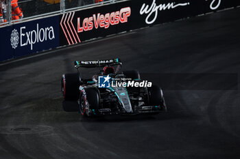 2024-11-22 - 63 RUSSELL George (gbr), Mercedes AMG F1 Team W15, action during the Formula 1 Heineken Silver Las Vegas Grand Prix 2024, 22th round of the 2024 Formula One World Championship from November 21 to 23, 2024 on the Las Vegas Strip Circuit, in Las Vegas, United States of America - F1 - LAS VEGAS GRAND PRIX 2024 - FORMULA 1 - MOTORS