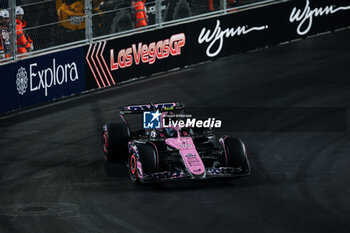 2024-11-22 - 10 GASLY Pierre (fra), Alpine F1 Team A524, action during the Formula 1 Heineken Silver Las Vegas Grand Prix 2024, 22th round of the 2024 Formula One World Championship from November 21 to 23, 2024 on the Las Vegas Strip Circuit, in Las Vegas, United States of America - F1 - LAS VEGAS GRAND PRIX 2024 - FORMULA 1 - MOTORS