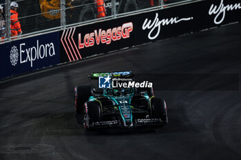 2024-11-22 - 14 ALONSO Fernando (spa), Aston Martin F1 Team AMR24, action during the Formula 1 Heineken Silver Las Vegas Grand Prix 2024, 22th round of the 2024 Formula One World Championship from November 21 to 23, 2024 on the Las Vegas Strip Circuit, in Las Vegas, United States of America - F1 - LAS VEGAS GRAND PRIX 2024 - FORMULA 1 - MOTORS