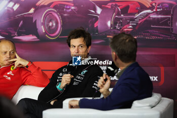 2024-11-22 - WOLFF Toto (aut), Team Principal & CEO of Mercedes AMG F1 Team, portrait press conference during the Formula 1 Heineken Silver Las Vegas Grand Prix 2024, 22th round of the 2024 Formula One World Championship from November 21 to 23, 2024 on the Las Vegas Strip Circuit, in Las Vegas, United States of America - F1 - LAS VEGAS GRAND PRIX 2024 - FORMULA 1 - MOTORS