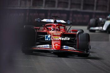 2024-11-22 - 16 LECLERC Charles (mco), Scuderia Ferrari SF-24, action during the Formula 1 Heineken Silver Las Vegas Grand Prix 2024, 22th round of the 2024 Formula One World Championship from November 21 to 23, 2024 on the Las Vegas Strip Circuit, in Las Vegas, United States of America - F1 - LAS VEGAS GRAND PRIX 2024 - FORMULA 1 - MOTORS