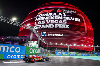 2024-11-22 - 16 LECLERC Charles (mco), Scuderia Ferrari SF-24, action during the Formula 1 Heineken Silver Las Vegas Grand Prix 2024, 22th round of the 2024 Formula One World Championship from November 21 to 23, 2024 on the Las Vegas Strip Circuit, in Las Vegas, United States of America - F1 - LAS VEGAS GRAND PRIX 2024 - FORMULA 1 - MOTORS