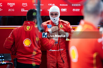 2024-11-22 - LECLERC Charles (mco), Scuderia Ferrari SF-24, portrait during the Formula 1 Heineken Silver Las Vegas Grand Prix 2024, 22th round of the 2024 Formula One World Championship from November 21 to 23, 2024 on the Las Vegas Strip Circuit, in Las Vegas, United States of America - F1 - LAS VEGAS GRAND PRIX 2024 - FORMULA 1 - MOTORS