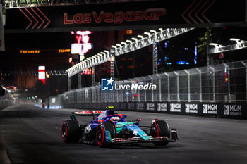 2024-11-22 - 22 TSUNODA Yuki (jap), Visa Cash App RB F1 Team VCARB 01, action during the Formula 1 Heineken Silver Las Vegas Grand Prix 2024, 22th round of the 2024 Formula One World Championship from November 21 to 23, 2024 on the Las Vegas Strip Circuit, in Las Vegas, United States of America - F1 - LAS VEGAS GRAND PRIX 2024 - FORMULA 1 - MOTORS