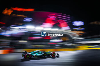 2024-11-22 - 18 STROLL Lance (can), Aston Martin F1 Team AMR24, action during the Formula 1 Heineken Silver Las Vegas Grand Prix 2024, 22th round of the 2024 Formula One World Championship from November 21 to 23, 2024 on the Las Vegas Strip Circuit, in Las Vegas, United States of America - F1 - LAS VEGAS GRAND PRIX 2024 - FORMULA 1 - MOTORS