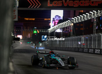 2024-11-22 - 63 RUSSELL George (gbr), Mercedes AMG F1 Team W15, action during the Formula 1 Heineken Silver Las Vegas Grand Prix 2024, 22th round of the 2024 Formula One World Championship from November 21 to 23, 2024 on the Las Vegas Strip Circuit, in Las Vegas, United States of America - F1 - LAS VEGAS GRAND PRIX 2024 - FORMULA 1 - MOTORS