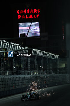 2024-11-22 - 18 STROLL Lance (can), Aston Martin F1 Team AMR24, action during the Formula 1 Heineken Silver Las Vegas Grand Prix 2024, 22th round of the 2024 Formula One World Championship from November 21 to 23, 2024 on the Las Vegas Strip Circuit, in Las Vegas, United States of America - F1 - LAS VEGAS GRAND PRIX 2024 - FORMULA 1 - MOTORS