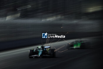 2024-11-22 - 18 STROLL Lance (can), Aston Martin F1 Team AMR24, action during the Formula 1 Heineken Silver Las Vegas Grand Prix 2024, 22th round of the 2024 Formula One World Championship from November 21 to 23, 2024 on the Las Vegas Strip Circuit, in Las Vegas, United States of America - F1 - LAS VEGAS GRAND PRIX 2024 - FORMULA 1 - MOTORS