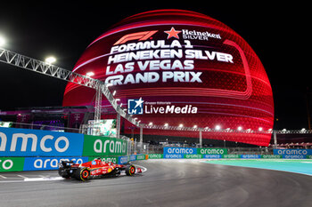 2024-11-22 - 16 LECLERC Charles (mco), Scuderia Ferrari SF-24, action during the Formula 1 Heineken Silver Las Vegas Grand Prix 2024, 22th round of the 2024 Formula One World Championship from November 21 to 23, 2024 on the Las Vegas Strip Circuit, in Las Vegas, United States of America - F1 - LAS VEGAS GRAND PRIX 2024 - FORMULA 1 - MOTORS