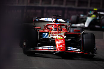 2024-11-22 - 16 LECLERC Charles (mco), Scuderia Ferrari SF-24, action during the Formula 1 Heineken Silver Las Vegas Grand Prix 2024, 22th round of the 2024 Formula One World Championship from November 21 to 23, 2024 on the Las Vegas Strip Circuit, in Las Vegas, United States of America - F1 - LAS VEGAS GRAND PRIX 2024 - FORMULA 1 - MOTORS