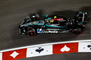 2024-11-22 - 44 HAMILTON Lewis (gbr), Mercedes AMG F1 Team W15, action during the Formula 1 Heineken Silver Las Vegas Grand Prix 2024, 22th round of the 2024 Formula One World Championship from November 21 to 23, 2024 on the Las Vegas Strip Circuit, in Las Vegas, United States of America - F1 - LAS VEGAS GRAND PRIX 2024 - FORMULA 1 - MOTORS