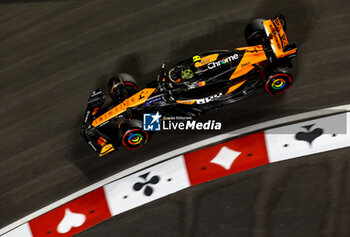 2024-11-22 - 04 NORRIS Lando (gbr), McLaren F1 Team MCL38, action during the Formula 1 Heineken Silver Las Vegas Grand Prix 2024, 22th round of the 2024 Formula One World Championship from November 21 to 23, 2024 on the Las Vegas Strip Circuit, in Las Vegas, United States of America - F1 - LAS VEGAS GRAND PRIX 2024 - FORMULA 1 - MOTORS