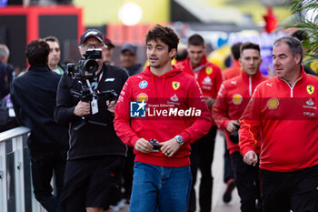 2024-11-23 - LECLERC Charles (mco), Scuderia Ferrari SF-24, portrait during the Formula 1 Heineken Silver Las Vegas Grand Prix 2024, 22th round of the 2024 Formula One World Championship from November 21 to 23, 2024 on the Las Vegas Strip Circuit, in Las Vegas, United States of America - F1 - LAS VEGAS GRAND PRIX 2024 - FORMULA 1 - MOTORS