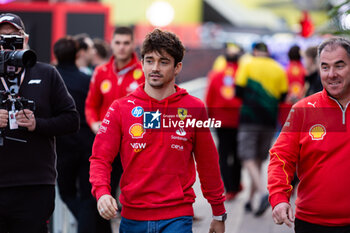 2024-11-23 - LECLERC Charles (mco), Scuderia Ferrari SF-24, portrait during the Formula 1 Heineken Silver Las Vegas Grand Prix 2024, 22th round of the 2024 Formula One World Championship from November 21 to 23, 2024 on the Las Vegas Strip Circuit, in Las Vegas, United States of America - F1 - LAS VEGAS GRAND PRIX 2024 - FORMULA 1 - MOTORS