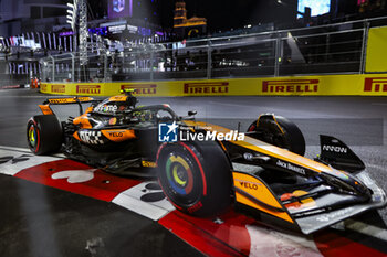 2024-11-23 - 04 NORRIS Lando (gbr), McLaren F1 Team MCL38, action during the Formula 1 Heineken Silver Las Vegas Grand Prix 2024, 22th round of the 2024 Formula One World Championship from November 21 to 23, 2024 on the Las Vegas Strip Circuit, in Las Vegas, United States of America - F1 - LAS VEGAS GRAND PRIX 2024 - FORMULA 1 - MOTORS