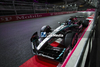 2024-11-23 - 63 RUSSELL George (gbr), Mercedes AMG F1 Team W15, action during the Formula 1 Heineken Silver Las Vegas Grand Prix 2024, 22th round of the 2024 Formula One World Championship from November 21 to 23, 2024 on the Las Vegas Strip Circuit, in Las Vegas, United States of America - F1 - LAS VEGAS GRAND PRIX 2024 - FORMULA 1 - MOTORS