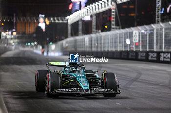 2024-11-23 - 18 STROLL Lance (can), Aston Martin F1 Team AMR24, action during the Formula 1 Heineken Silver Las Vegas Grand Prix 2024, 22th round of the 2024 Formula One World Championship from November 21 to 23, 2024 on the Las Vegas Strip Circuit, in Las Vegas, United States of America - F1 - LAS VEGAS GRAND PRIX 2024 - FORMULA 1 - MOTORS