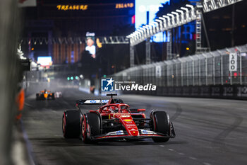 2024-11-23 - 16 LECLERC Charles (mco), Scuderia Ferrari SF-24, action during the Formula 1 Heineken Silver Las Vegas Grand Prix 2024, 22th round of the 2024 Formula One World Championship from November 21 to 23, 2024 on the Las Vegas Strip Circuit, in Las Vegas, United States of America - F1 - LAS VEGAS GRAND PRIX 2024 - FORMULA 1 - MOTORS