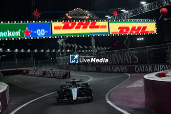 2024-11-23 - 63 RUSSELL George (gbr), Mercedes AMG F1 Team W15, action during the Formula 1 Heineken Silver Las Vegas Grand Prix 2024, 22th round of the 2024 Formula One World Championship from November 21 to 23, 2024 on the Las Vegas Strip Circuit, in Las Vegas, United States of America - F1 - LAS VEGAS GRAND PRIX 2024 - FORMULA 1 - MOTORS