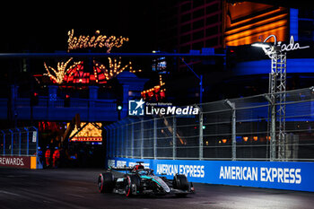 2024-11-23 - 63 RUSSELL George (gbr), Mercedes AMG F1 Team W15, action during the Formula 1 Heineken Silver Las Vegas Grand Prix 2024, 22th round of the 2024 Formula One World Championship from November 21 to 23, 2024 on the Las Vegas Strip Circuit, in Las Vegas, United States of America - F1 - LAS VEGAS GRAND PRIX 2024 - FORMULA 1 - MOTORS