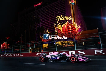 2024-11-23 - 10 GASLY Pierre (fra), Alpine F1 Team A524, action during the Formula 1 Heineken Silver Las Vegas Grand Prix 2024, 22th round of the 2024 Formula One World Championship from November 21 to 23, 2024 on the Las Vegas Strip Circuit, in Las Vegas, United States of America - F1 - LAS VEGAS GRAND PRIX 2024 - FORMULA 1 - MOTORS