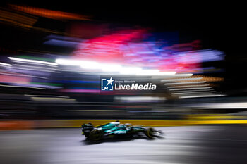 2024-11-23 - 18 STROLL Lance (can), Aston Martin F1 Team AMR24, action during the Formula 1 Heineken Silver Las Vegas Grand Prix 2024, 22th round of the 2024 Formula One World Championship from November 21 to 23, 2024 on the Las Vegas Strip Circuit, in Las Vegas, United States of America - F1 - LAS VEGAS GRAND PRIX 2024 - FORMULA 1 - MOTORS