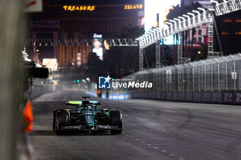 2024-11-23 - 18 STROLL Lance (can), Aston Martin F1 Team AMR24, action during the Formula 1 Heineken Silver Las Vegas Grand Prix 2024, 22th round of the 2024 Formula One World Championship from November 21 to 23, 2024 on the Las Vegas Strip Circuit, in Las Vegas, United States of America - F1 - LAS VEGAS GRAND PRIX 2024 - FORMULA 1 - MOTORS