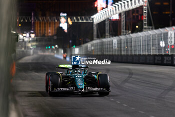 2024-11-23 - 18 STROLL Lance (can), Aston Martin F1 Team AMR24, action during the Formula 1 Heineken Silver Las Vegas Grand Prix 2024, 22th round of the 2024 Formula One World Championship from November 21 to 23, 2024 on the Las Vegas Strip Circuit, in Las Vegas, United States of America - F1 - LAS VEGAS GRAND PRIX 2024 - FORMULA 1 - MOTORS