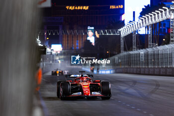 2024-11-23 - 16 LECLERC Charles (mco), Scuderia Ferrari SF-24, action during the Formula 1 Heineken Silver Las Vegas Grand Prix 2024, 22th round of the 2024 Formula One World Championship from November 21 to 23, 2024 on the Las Vegas Strip Circuit, in Las Vegas, United States of America - F1 - LAS VEGAS GRAND PRIX 2024 - FORMULA 1 - MOTORS