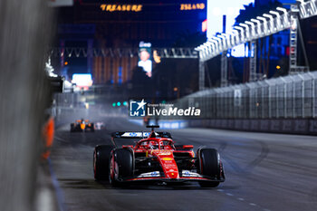 2024-11-23 - 16 LECLERC Charles (mco), Scuderia Ferrari SF-24, action during the Formula 1 Heineken Silver Las Vegas Grand Prix 2024, 22th round of the 2024 Formula One World Championship from November 21 to 23, 2024 on the Las Vegas Strip Circuit, in Las Vegas, United States of America - F1 - LAS VEGAS GRAND PRIX 2024 - FORMULA 1 - MOTORS