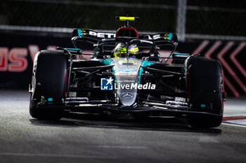 2024-11-23 - 44 HAMILTON Lewis (gbr), Mercedes AMG F1 Team W15, action during the Formula 1 Heineken Silver Las Vegas Grand Prix 2024, 22th round of the 2024 Formula One World Championship from November 21 to 23, 2024 on the Las Vegas Strip Circuit, in Las Vegas, United States of America - F1 - LAS VEGAS GRAND PRIX 2024 - FORMULA 1 - MOTORS