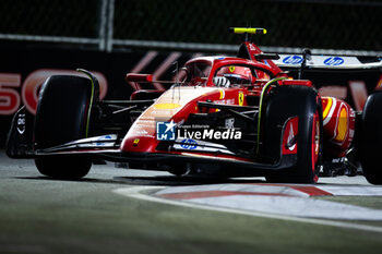 2024-11-23 - 55 SAINZ Carlos (spa), Scuderia Ferrari SF-24, action during the Formula 1 Heineken Silver Las Vegas Grand Prix 2024, 22th round of the 2024 Formula One World Championship from November 21 to 23, 2024 on the Las Vegas Strip Circuit, in Las Vegas, United States of America - F1 - LAS VEGAS GRAND PRIX 2024 - FORMULA 1 - MOTORS