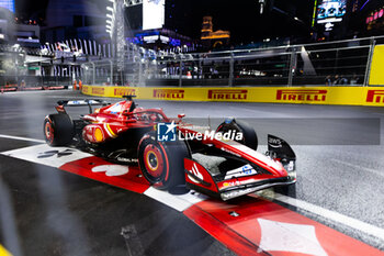 2024-11-23 - 16 LECLERC Charles (mco), Scuderia Ferrari SF-24, action during the Formula 1 Heineken Silver Las Vegas Grand Prix 2024, 22th round of the 2024 Formula One World Championship from November 21 to 23, 2024 on the Las Vegas Strip Circuit, in Las Vegas, United States of America - F1 - LAS VEGAS GRAND PRIX 2024 - FORMULA 1 - MOTORS